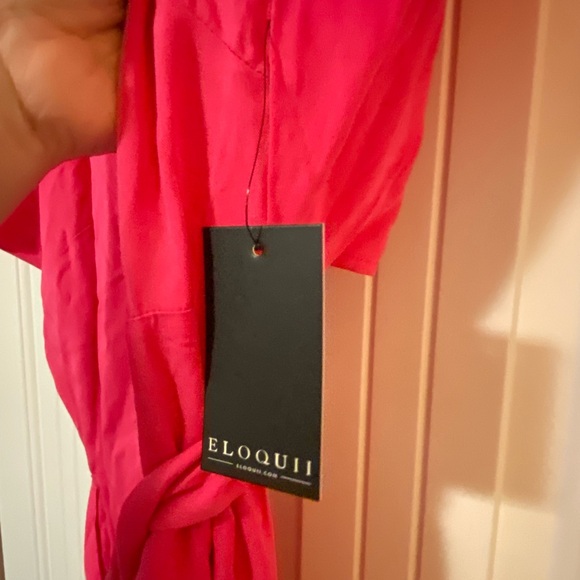 NWT Eloquii Pink Maxi Dress - Picture 5 of 11